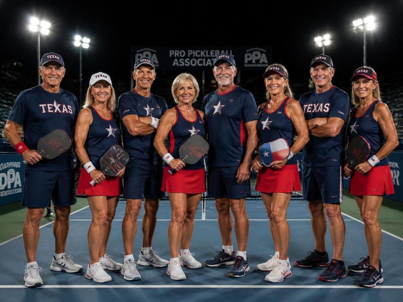 The Texas Stars team on court